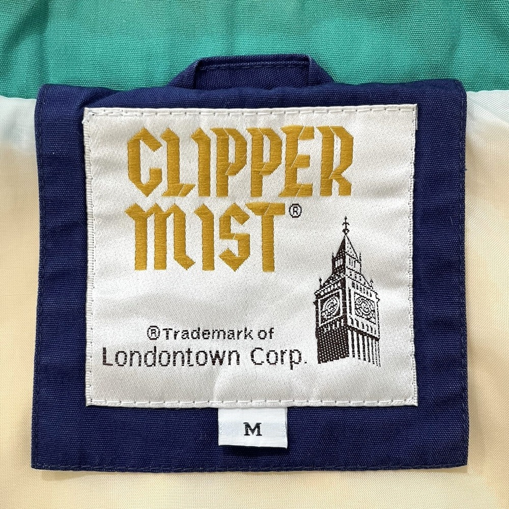 Vintage Clipper Mist Mens Colorblock Windbreaker M Londontown Corp Jacket Retro - Picture 3 of 14
